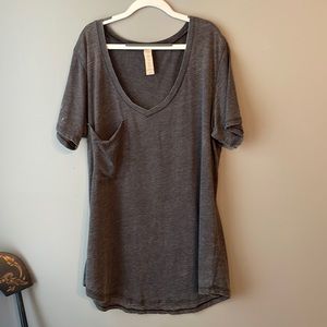 Altar’d State dark grey v-neck shirt, size large